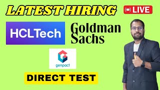 HCL Tech Latest Hiring Started  2025  2024  2023 Batch Hiring  Goldman Sachs Genpact HCL [upl. by Cedar408]