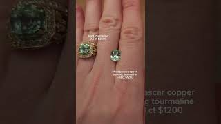 Gemstone comparaison gemstone gemstoneaddict paraiba tourmaline [upl. by Coumas]