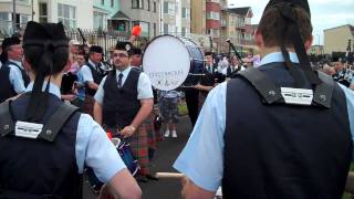 Cullybackey Pipe Band  Portrush 2009 [upl. by Aikemot516]