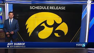 Iowa footballs 2024 football schedule has Hawkeyes at the Rose Bowl in November two byes [upl. by Okoy]