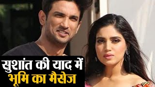 Sushant Singh Rajput को याद कर Bhumi Pednekar ने लिखा Emotional Post  Shudh Manoranjan [upl. by Giana776]