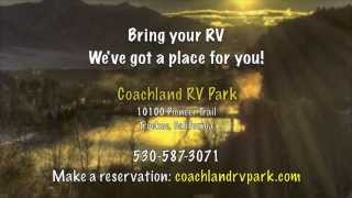 California Camping  Coachland RV Park  Truckee [upl. by Vallie]