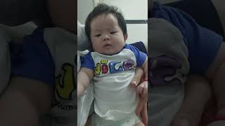 Crying so cute on Daddys Hand neonatal newborn newbornbaby babycare chubbyBaby baby cutebaby [upl. by Ramal]