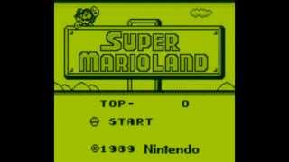 Super Mario Land Game Boy  Opening amp Demo Loop [upl. by Sivert]