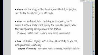 adverbials 7b  function and structure [upl. by Lucretia]