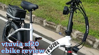 vtuvia sf20 review vtuvia vtuviasf20 ebike electricbikes [upl. by Alyak]