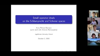 29 Anna PelczarBarwacz Small operator ideals on Schlumprecht and Schreier spaces [upl. by Nnayr]