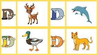 Alphabetimal With Letter D  Alphabetimals  Learn Alphabets Letter D Alphabet ABC  Learn ABC [upl. by Trebron]