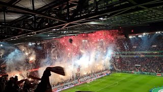 1 FC Köln  Hertha BSC Berlin DFB Pokal Achtelfinale 2024 Pyro Show [upl. by Iroc64]