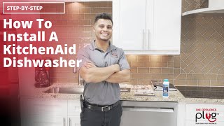 How To Install A KitchenAid Dishwasher  Installation [upl. by Lalat]