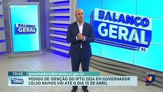 Pedido de isenção do IPTU 2024 em Governador Celso Ramos se encerra em breve [upl. by Eenal374]