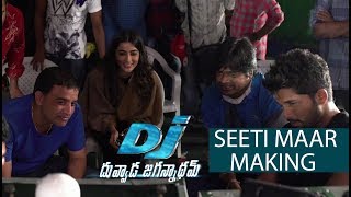 Seeti Maar Song Making  DJ Movie Making  Allu Arjun Pooja Hegde [upl. by Adnaluoy]