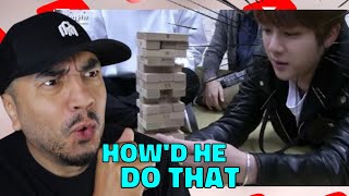 Dad reacts to BTS Jenga championship thanks to Twitter dads reaction [upl. by Derward]