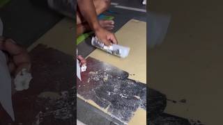 ⚡⚡ Khaju Katli Making Process ⚡⚡ shorts telugufoodie esangathulu streetfood foodie omelette [upl. by Ahsilyt]