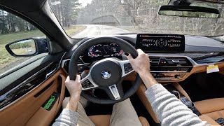 2023 BMW M550i POV Drive Impressions and ASMR [upl. by Siddra451]