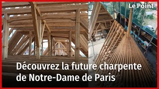 Découvrez la future charpente de NotreDame de Paris reproduite à lidentique [upl. by Harrod965]