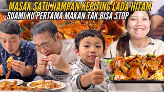 MASAK KEPITING LADA HITAM SUAMIampPAPA BILANG SAOS TER ENAK [upl. by Yvan]