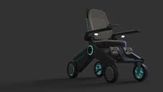 PHLEGON  Wheelchair for Paraplegic Users  Design Concept [upl. by Sochor]