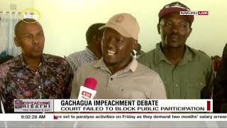 Nakuru residents engage in public participation ahead of Gachagua impeachment process [upl. by Simone]