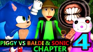 PIGGY CHAPTER 4 VS SONIC AND BALDI STORY CHALLENGE FT SIREN HEAD [upl. by Droc]