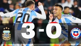 Today Argentina Vs Chile Match Highlights  30 All Goals Paulo Dybala Julien Alvarez argvschile [upl. by Ilamad]