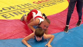 Wrestling  Ringen Sparkassenpokal Jena Jugend C 46 kg Freestyle Hofmann  Abdulaiev [upl. by Diskin]