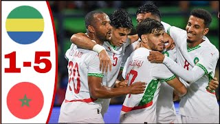 Gabon vs Morocco 15 All Goals ResultsHighlights Afcon2024 Brahim Diaz Goal Ismael Saibari Goal [upl. by Yelsha]