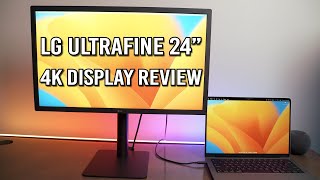 LG 24quot Ultrafine 4K Display 24MD4KLB Review Excellent UHD Thunderbolt Display for MacBooks amp iPads [upl. by Ainud]