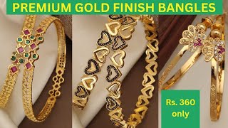 premium copper finish gold imitation bangles heavy quality 360 rupees only ban bangleswholesaler [upl. by Jeunesse]