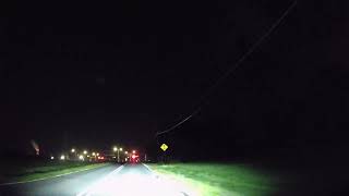 4k Dash Cam  County Line Road Between Racine And Milwaukee  WE Energies  After Dark  August 2024 [upl. by Aramoiz]