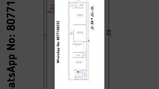 15 x 65 House Plan home 20x30 homedesign house houseplan homeplan 20x50 houseplans const [upl. by Hrutkay468]