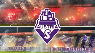 SV Austria Salzburg  Red Bull  Choreo amp Pyroshow Austria Salzburg  Fankurve Austria Salzburg [upl. by Adar]