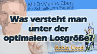 Was versteht man unter der optimalen Losgröße [upl. by Beck]