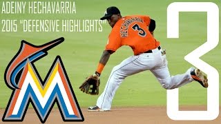 Adeiny Hechavarria  Miami Marlins  2015 Defensive Highlights  HD [upl. by Inhsor280]