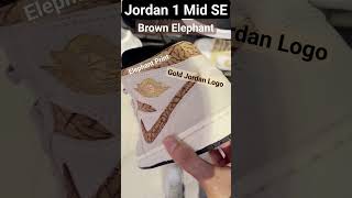 Jordan 1 Mid Brown Elephant In Hand Look 👀 shorts nike jordan jordan1 trending sneakers [upl. by Kilar677]