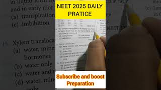 NEET 2025🏥🩻 DAILY PRACTICE 🫁🫀👨‍⚕️ [upl. by Thurston]