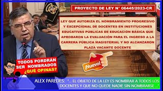 ATENCION😱LEY QUE AUTORIZA EL NOMBRAMIENTO PROGRESIVO DE DOCENTES QUE APROBARON Y NO ALCANZARON PLAZA [upl. by Baer]