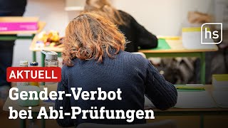 Abitur Gendern Abi verboten  sonst gibt’s Fehlerpunkte  hessenschau [upl. by Eonak]