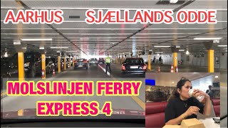 MOLSLINJEN EXPRESS 4 FAST FERRY FROM AARHUS TO SJÆLLANDS ODDE [upl. by Rogovy]