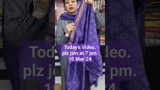 10 Mar 24  Maheshwari Silk by cotton suits maheshwari silk cotton suit shorts youtubeshorts [upl. by Ahserkal769]