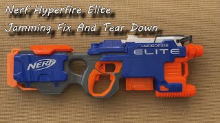 Nerf Hyperfire Elite Gun  Tear Down And Repair  Jammed Rounds [upl. by Gray331]