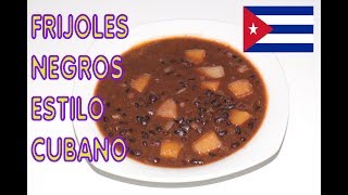 COMO HACER POTAJE DE FRIJOLES NEGROCOMIDA CUBANA [upl. by Lebatsirhc294]