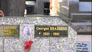 Tombe de Georges Brassens au cimetière du Py à Sète [upl. by Hafital573]