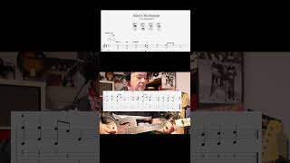 A Lick a Day  Alices Restaurant  finger picking blues short guitar [upl. by Aihcsrop]