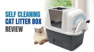 Keep Your Home Fresh with the Catit Self Cleaning Cat Litter Box  Review [upl. by Ahcsrop]