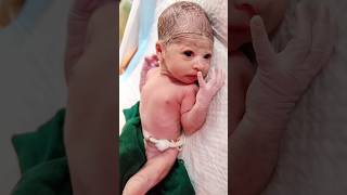 Cute Newborn Baby First Cry AfterBirth [upl. by Eignat]