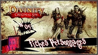 Divinity Original Sin  Competences amp Fiches Personnages [upl. by Aitnohs]