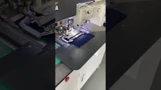 LingFeng Fully automatic pocket welting machine manufacturing factory sewing machinesewing [upl. by Tiffie]