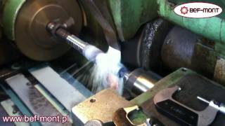 SZLIFOWANIE WAŁKÓW  CYLINDRICAL GRINDING [upl. by Auqkinahs]