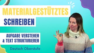 Materialgestütztes Schreiben  bessere Klausuren in Deutsch  Oberstufe [upl. by Soisanahta664]